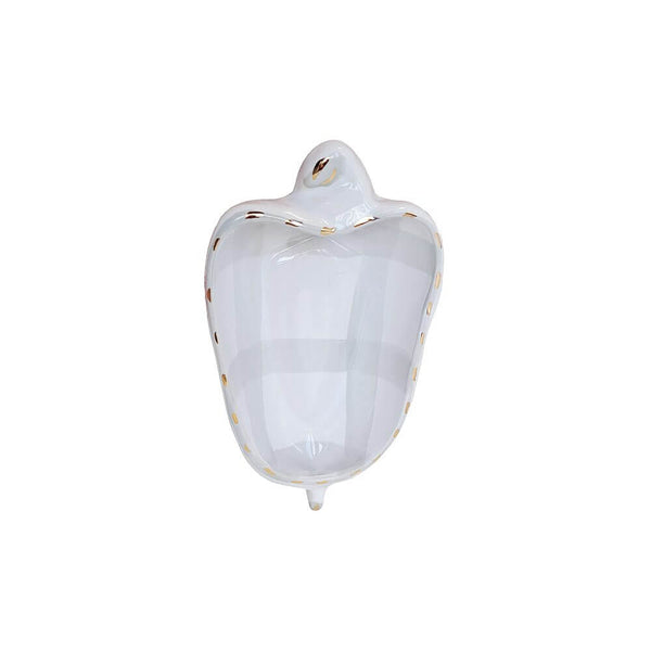 Bowl Cerâmica Artesanal Caju Verde e Ouro