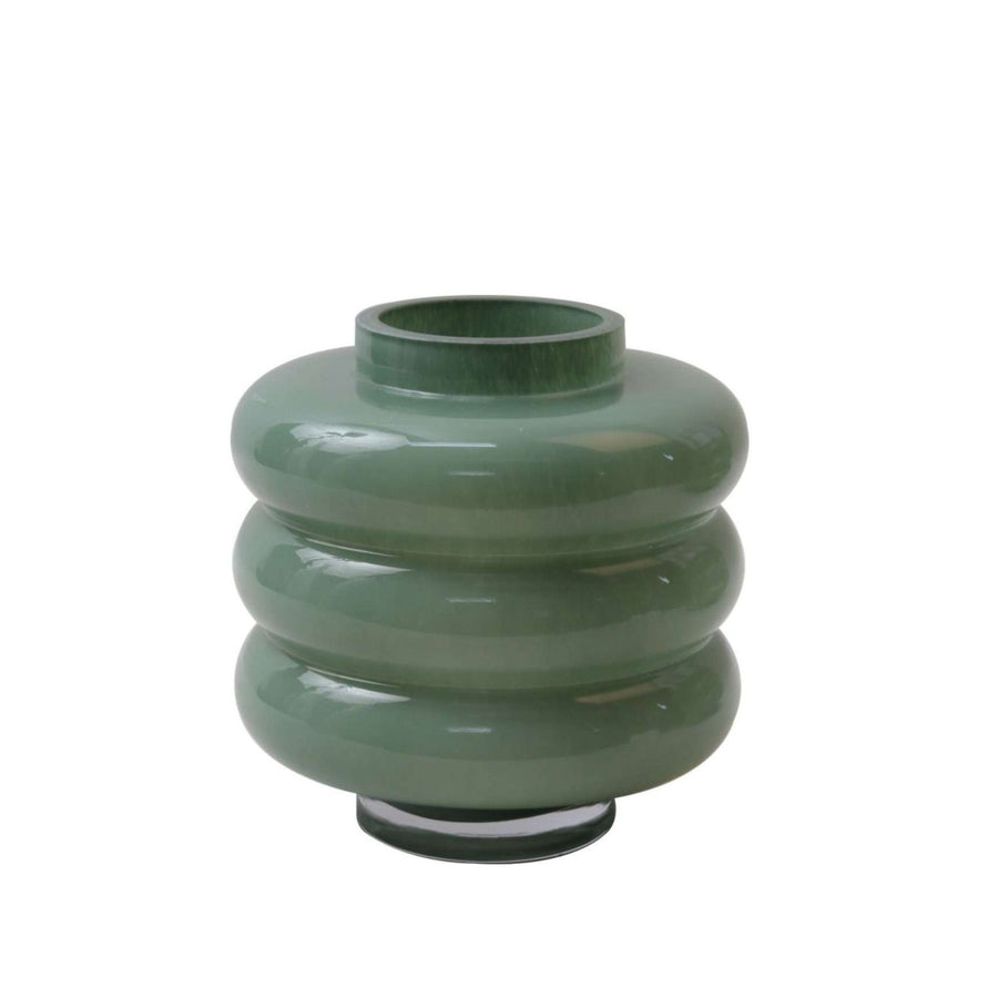 VASO DE VIDRO CELADON DISCOS 16 X 20 (H) CM