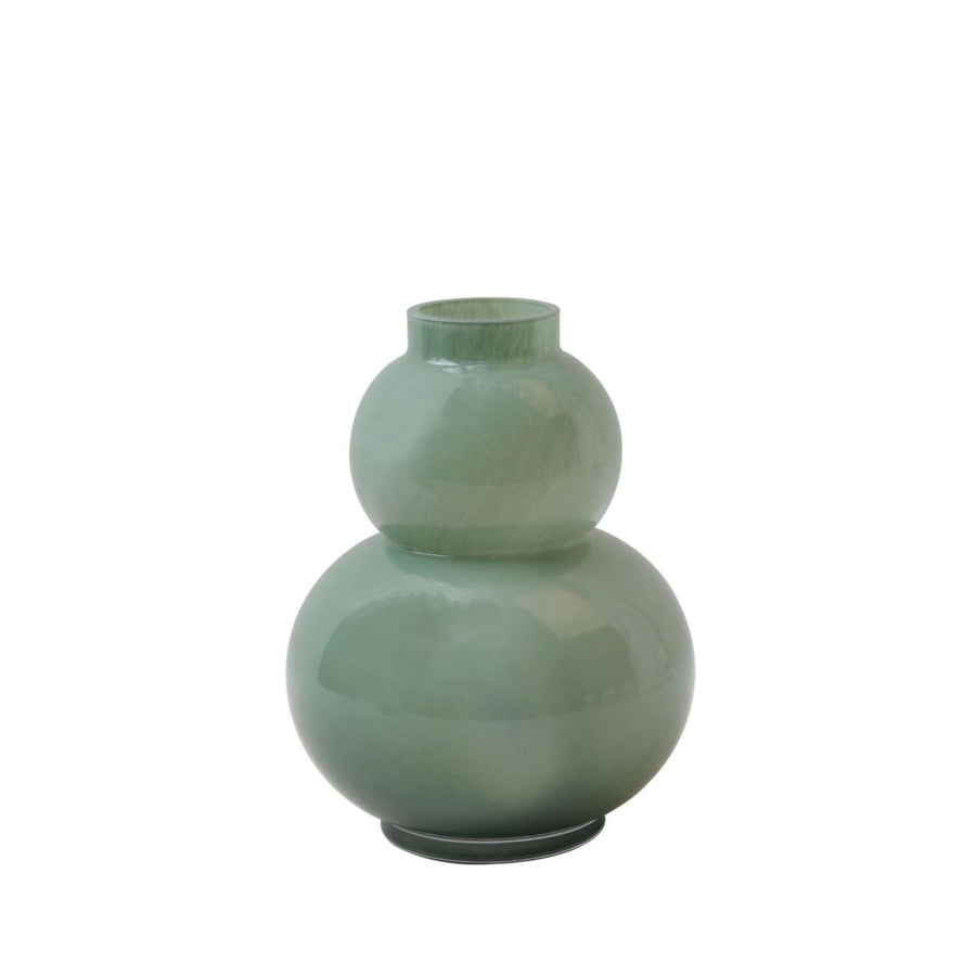 VASO DE VIDRO CELADON BUBBLE VERDE M 13 X 20 (H) CM