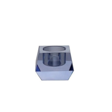 CASTIÇAL CRISTAL BLUE SQUARE 7 X 5 (H) CM