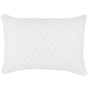 CAPA DE ALMOFADA TRICOT PLUS LOSANGOS OFF WHITE 50X35
