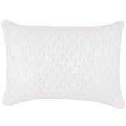 CAPA DE ALMOFADA TRICOT PLUS LOSANGOS OFF WHITE 50X35