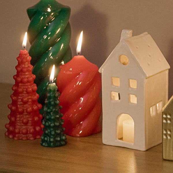 VELA SUPER TWIST VERMELHO P  6,5 X 11(H) CM