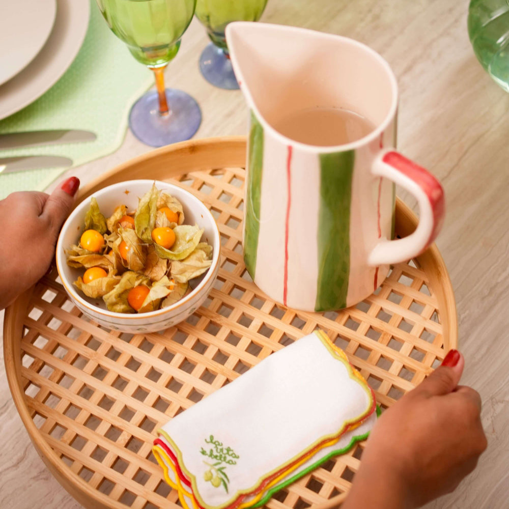 BANDEJA DE BAMBU JAPANDI M 35 X 5(H) CM