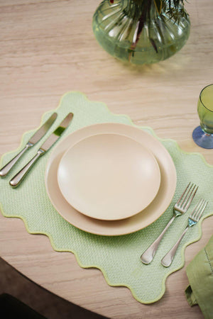 PRATO CERÂMICA PORTUGUESA RASO ALGARVE 28 CM BEGE