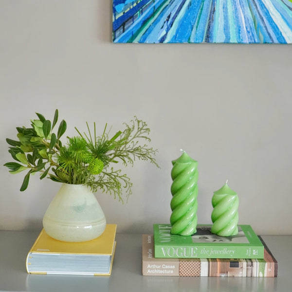 VELA SUPER TWIST VERDE CLARO P 6,5 X 11(h) CM