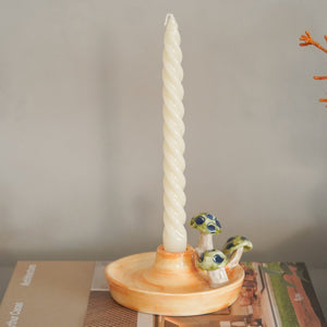 VELAS PARA CASTIÇAL TWIST MARFIM 25 CM - 02 UNIDADES