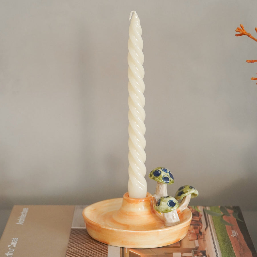 VELAS PARA CASTIÇAL TWIST MARFIM 25 CM - 02 UNIDADES