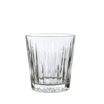 SET 6 COPOS DE CRISTAL CANELADO BAIXO 8 X 10 (H) CM