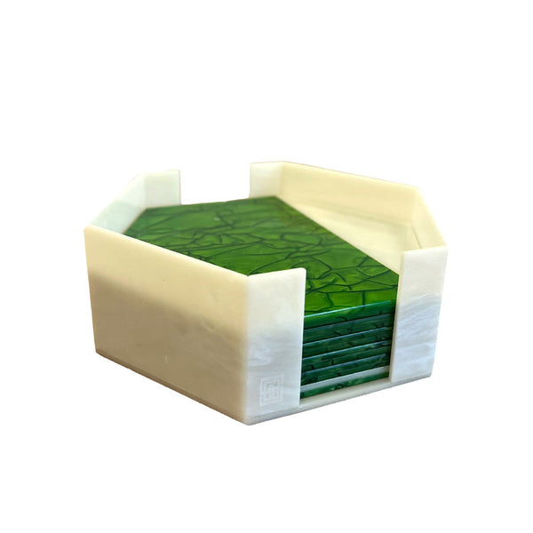 PORTA COPO ACRÍLICO FIESTA VERDE - 6 UNIDADES