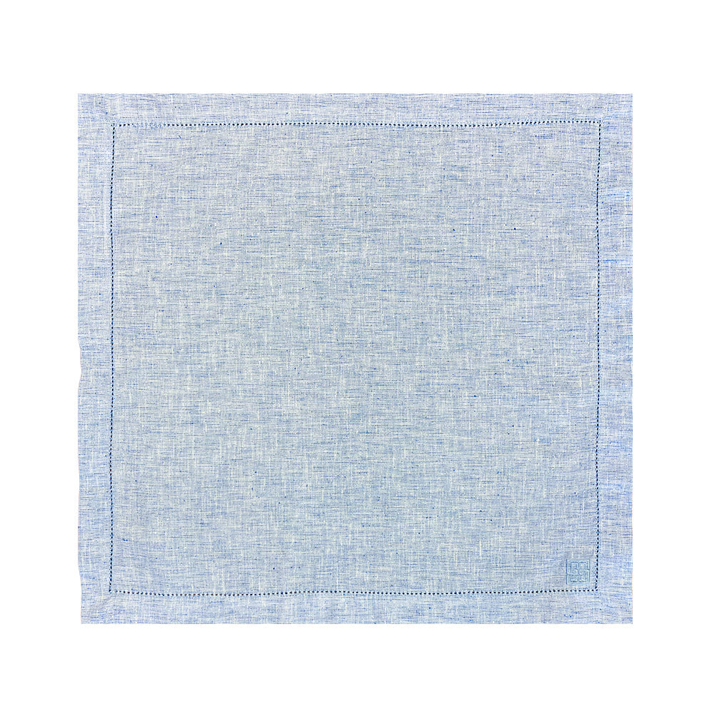 GUARDANAPO SUMMER COM PONTO AJOUR AZUL