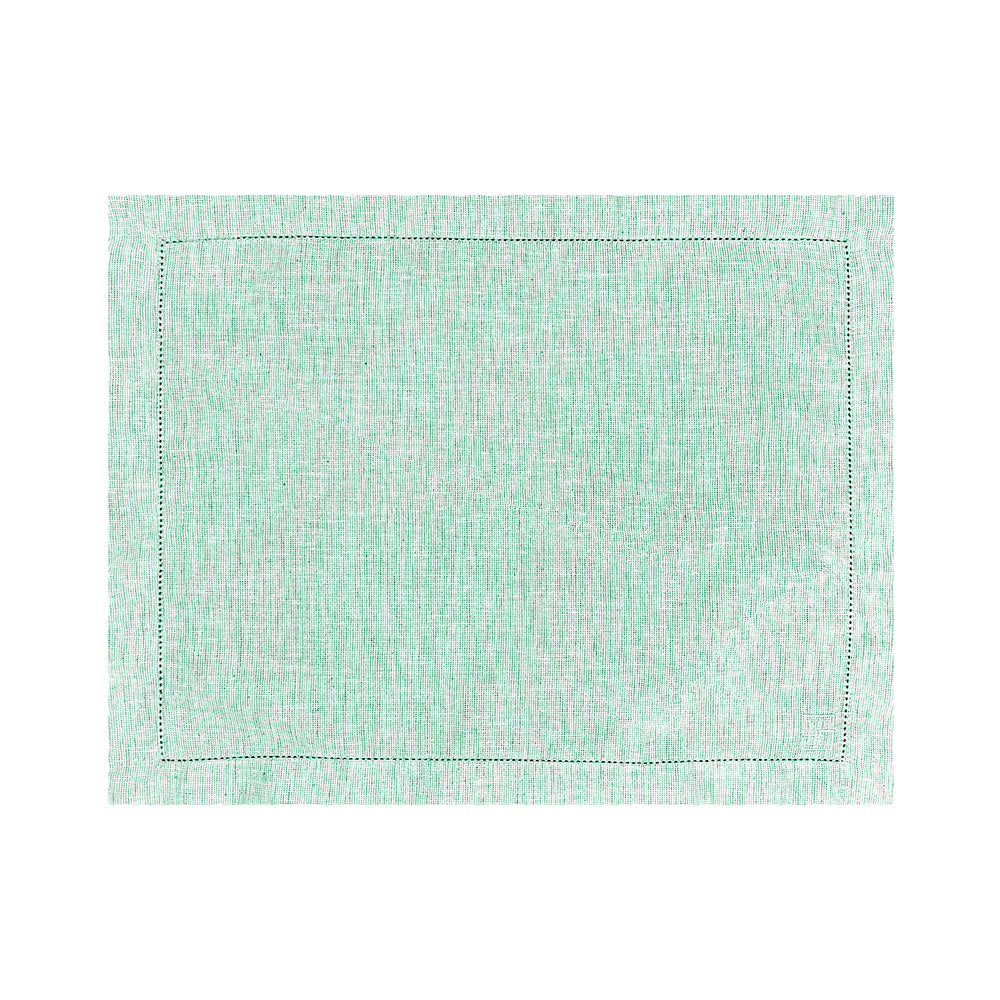 JOGO AMERICANO SUMMER COM PONTO AJOUR VERDE