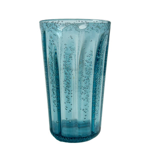 COPO DE ACRÍLICO ALTO BUBBLE AZUL  15(H) X 9