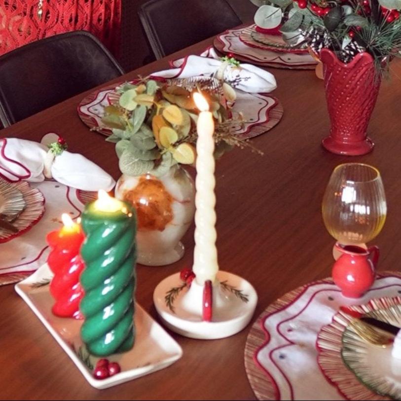 VELAS PARA CASTIÇAL NUVEM MARFIM  26CM - 02 UNIDADES