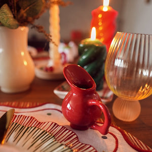 PORTA GUARDANAPO DE CERAMICA JARRINHA VERMELHO