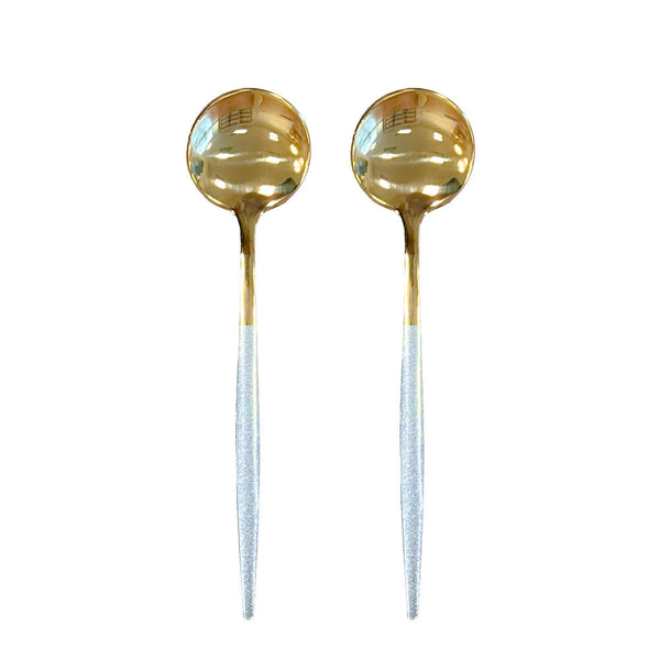 Set 2 Colheres de Café Sotille Prata