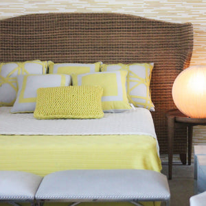 CAPA DE ALMOFADA LINO CINZA E AMARELO