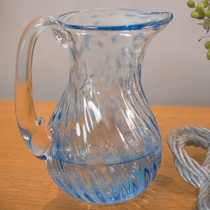 JARRA DE MURANO FLOW  AZUL 20 X 23 (H) CM