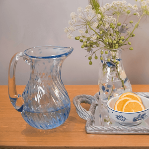 JARRA DE MURANO FLOW  AZUL 20 X 23 (H) CM