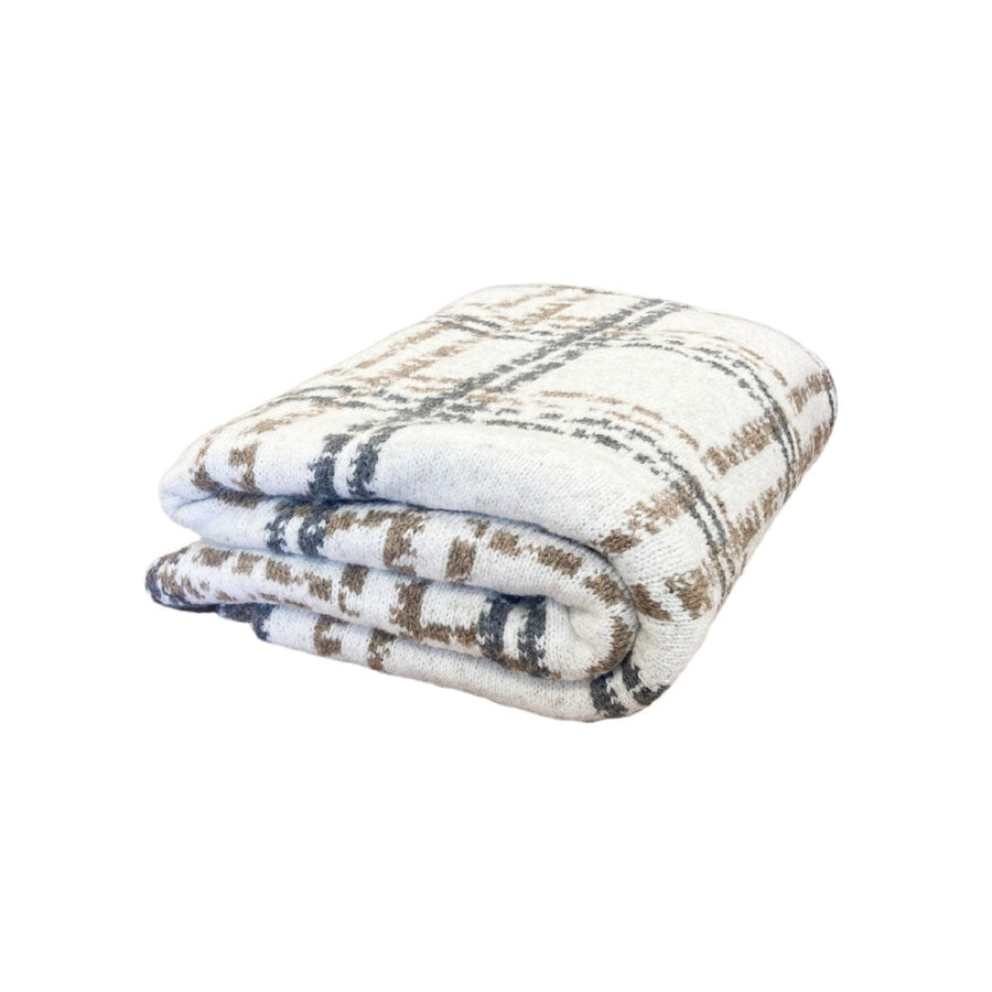 MANTA CASHMERE TOUCH GEOMETRIC PLAID 130X180 CM