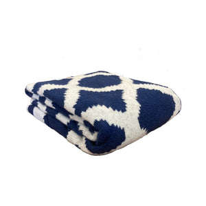 MANTA CASHMERE TOUCH GEOMETRIC AZUL 130X140CM