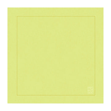 GUARDANAPO LINHO VISCO BARRA LARGA PREMIUM AMARELO 55X55CM