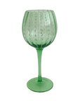 TAÇA DE VIDRO DOTS VERDE 15 X 22,5 (H) CM