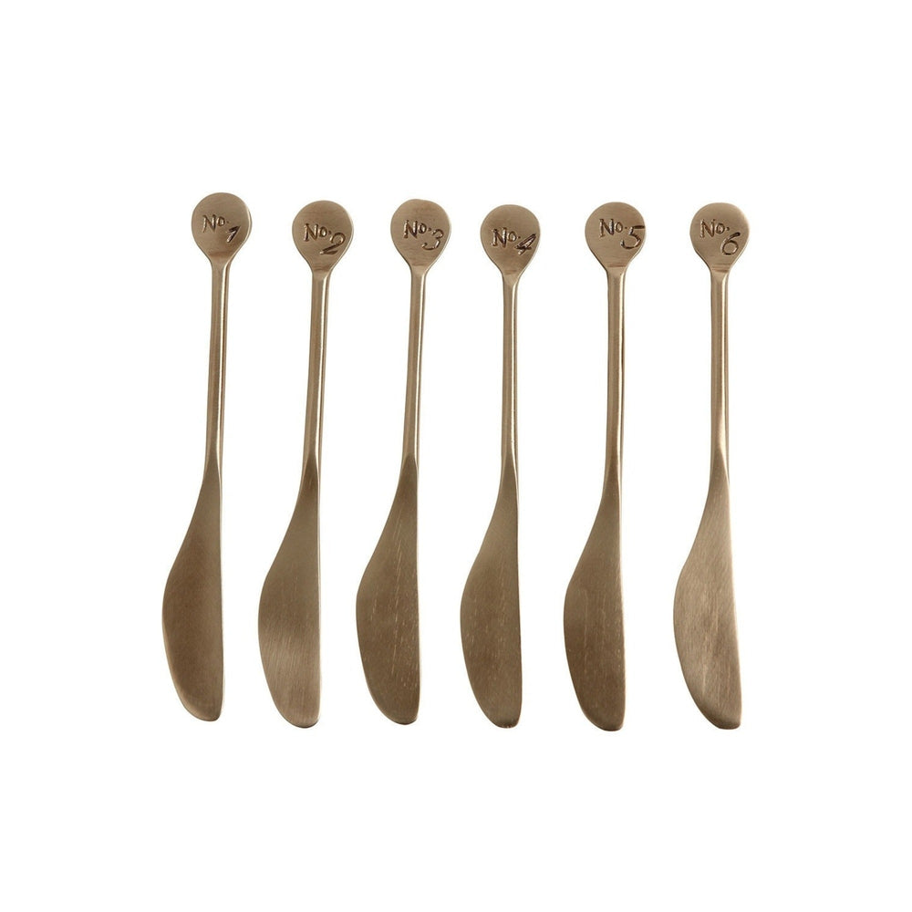 SET ESPÁTULA PARA APERITIVO NUMBERS - 6 PEÇAS