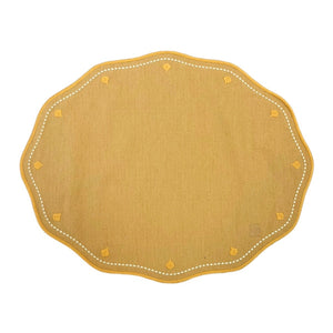 JOGO AMERICANO RETANGULAR AL FRESCO AMARELO 48X38 CM