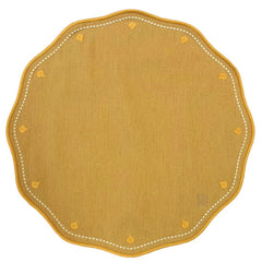 JOGO AMERICANO REDONDO AL FRESCO AMARELO 43 CM