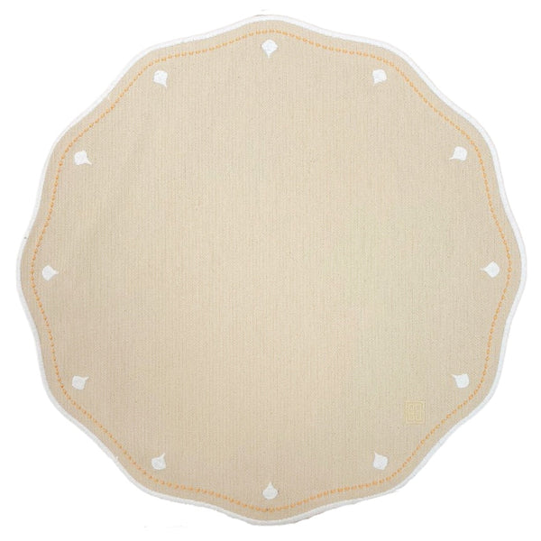 JOGO AMERICANO REDONDO AL FRESCO BEGE 43 CM