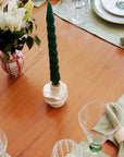 VELAS PARA CASTIÇAL NUVEM VERDE ESCURO 26CM - 02 UNIDADES