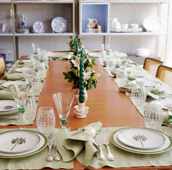 VELAS PARA CASTIÇAL NUVEM VERDE ESCURO 26CM - 02 UNIDADES