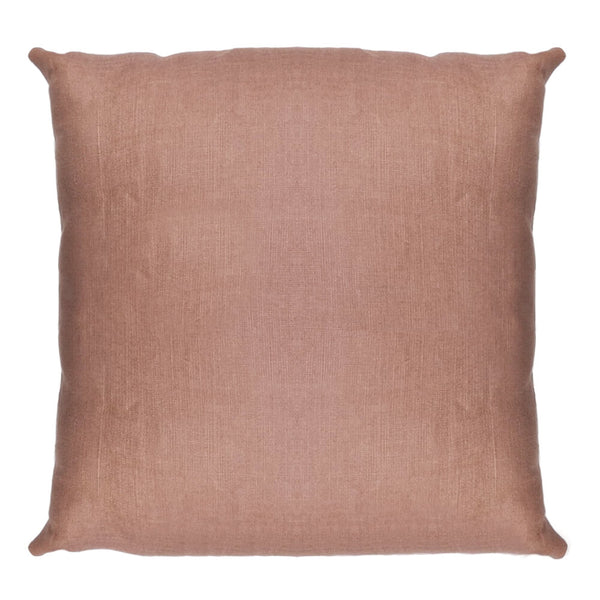 CAPA DE ALMOFADA LINHO PURO TERRACOTA 50x50CM