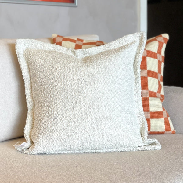 CAPA DE ALMOFADA NORWAY BOUCLÊ BEGE 50 X 50 CM