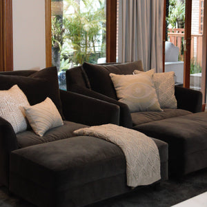 CAPA DE ALMOFADA LINHO PES EYE BEGE 50X50 CM