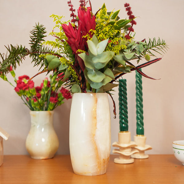 VASO ONIX CILINDRICO ABAULADO 20CM