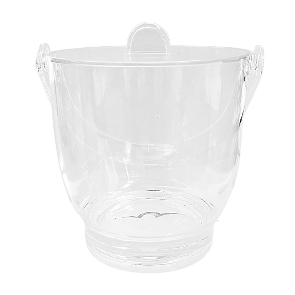 BALDE DE GELO REDONDO ACRÍLICO TRANSPARENTE