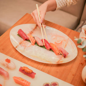 BANDEJA OVAL ONIX 35CM