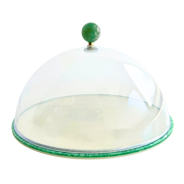 BOLEIRA ESFERA QUARTZO MARFIM  34X34CM