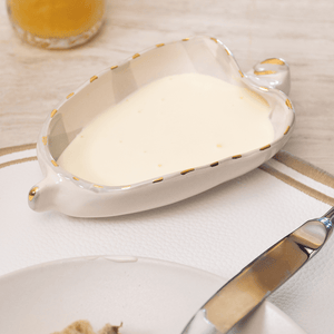 Bowl Cerâmica Artesanal Caju Verde e Ouro