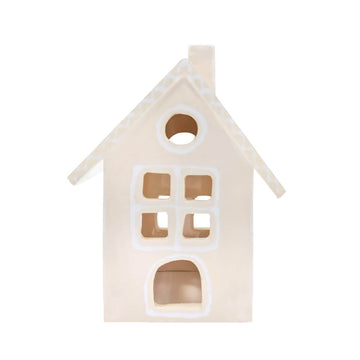 PORTA VELA CASINHA CERÂMICA ARTESANAL G