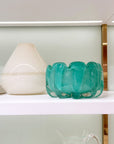 VASO DE VIDRO BAIXO JADE  12 x 10(h) cm