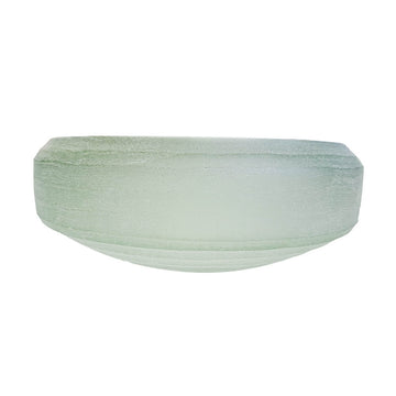 CENTRO DE MESA EM VIDRO FOSCO CELADON