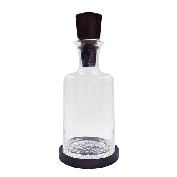 GARRAFA EM VIDRO COM MADEIRA