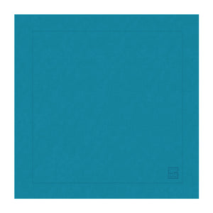 GUARDANAPO DE LINHO PURO BARRA LARGA PREMIUM AZUL PETRÓLEO