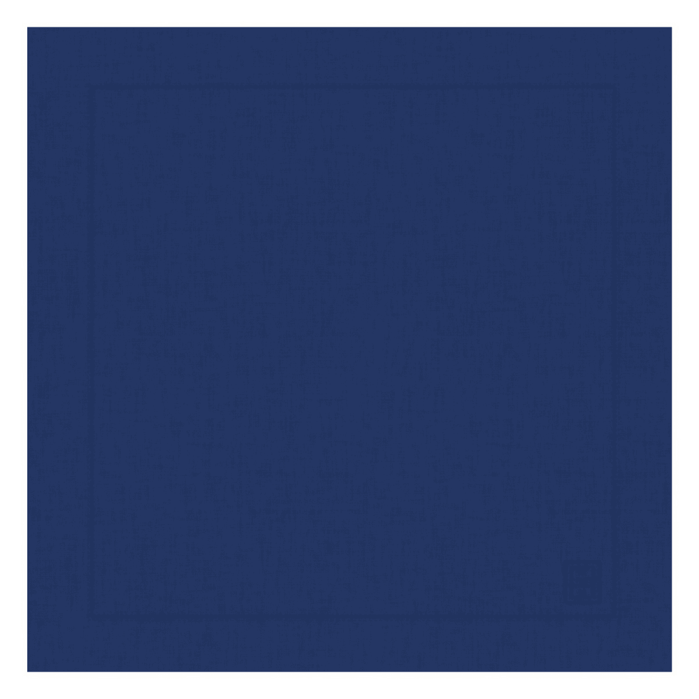 GUARDANAPO DE LINHO VISCO BARRA LARGA PREMIUM AZUL ÍNDIGO 55X55 CM