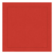 GUARDANAPO DE LINHO PURO BARRA LARGA PREMIUM VERMELHO 55X55CM