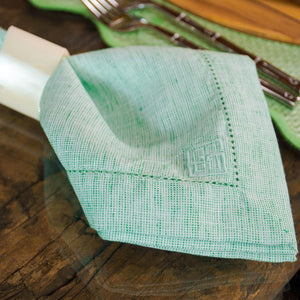 GUARDANAPO SUMMER COM PONTO AJOUR VERDE