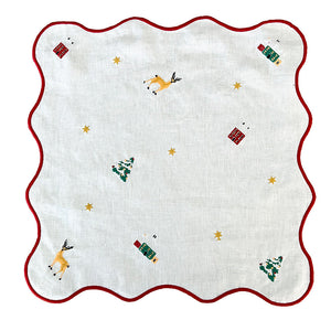 GUARDANAPO LINHO PURO VILA DE NATAL